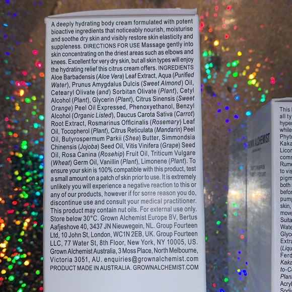 Set of Brightening Serum, Body Cream & Detox Makeup Remover NWT - Picture 3 of 5